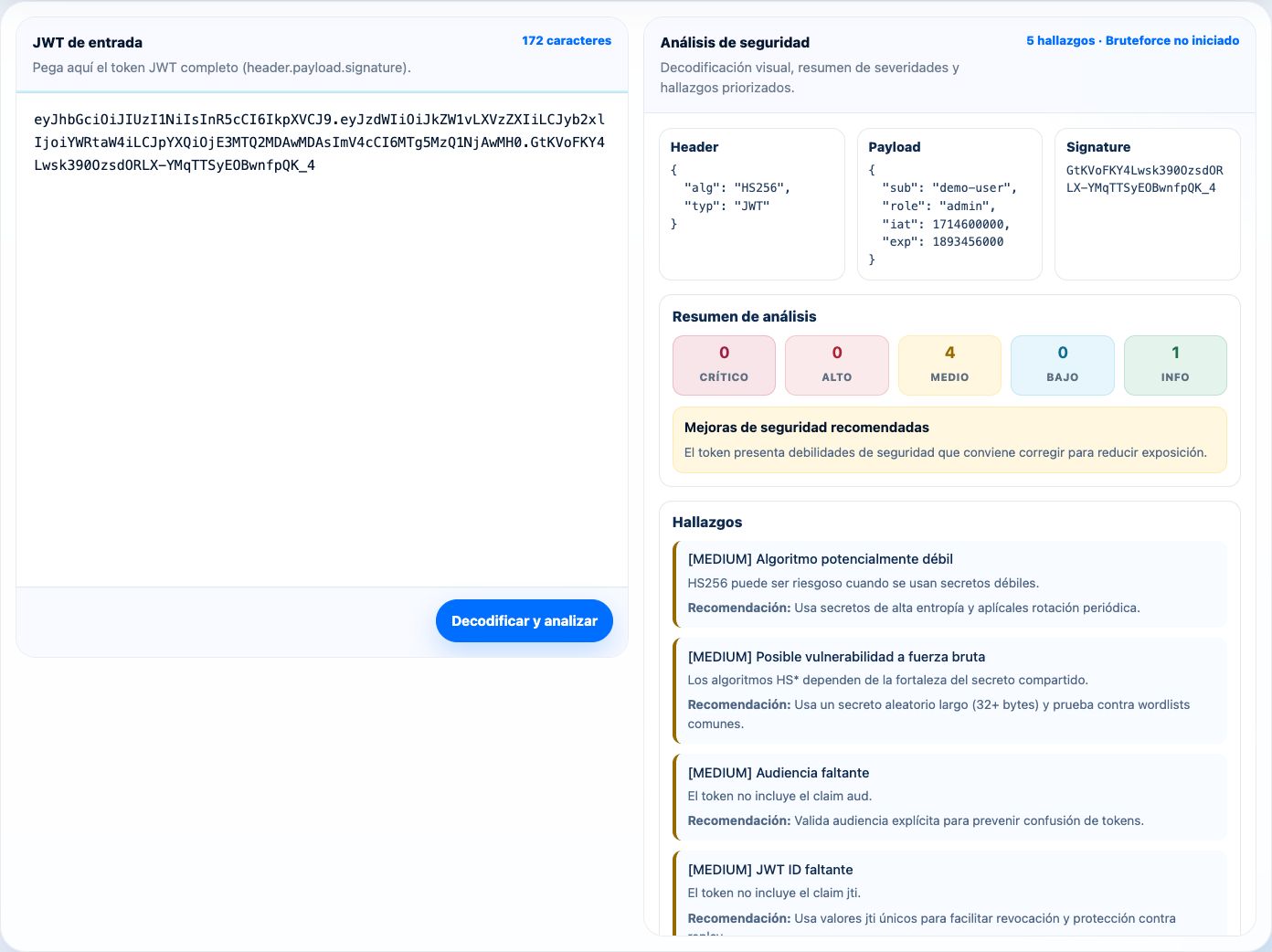 JWT Token Scanner