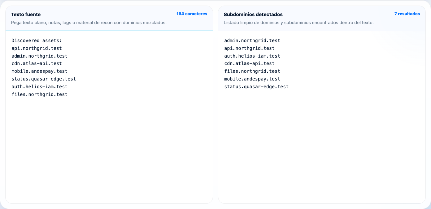 Text to subdomains